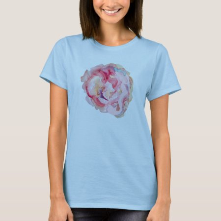 Shabby Chic Watercolor Roses T-shirt