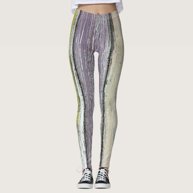 shabby chic weathered wood leggings (Front)