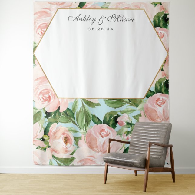 Shabby Chic Wedding Backdrop Photo Booth (In Situ)