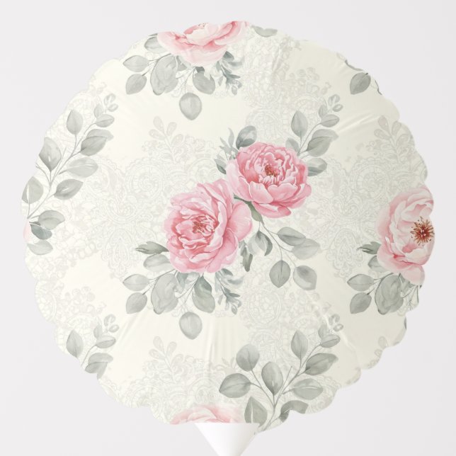 Shabby Chic Wedding, by Natasha Us   Balloon (Front)