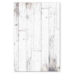 Shabby Chic White Wood Rustic Farmhouse Wedding Tissue Paper