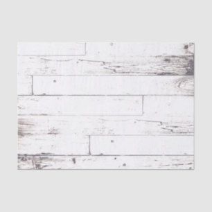 Shabby Chic White Wood Rustic Farmhouse Wedding Tissue Paper