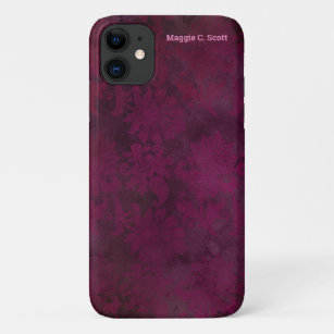 Burgundy Vintage Wallpaper Phone Tablet Laptop Ipod Cases