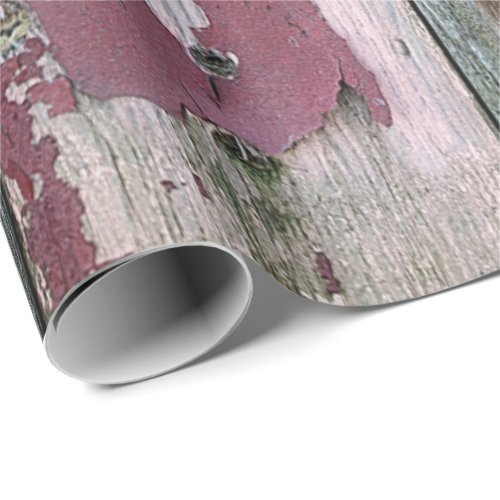 Shabby Chic Wood Abstract Wrapping Paper
