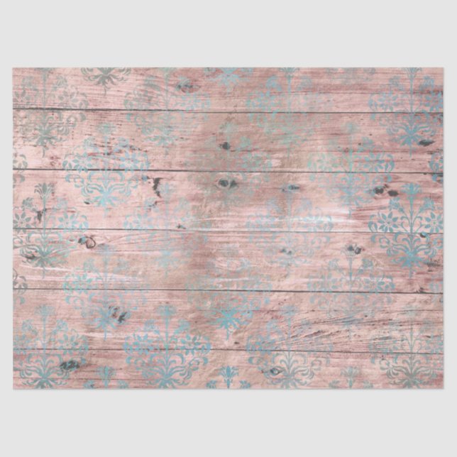Shabby Chic Wood Series Design 14 Tissue Paper (Front)