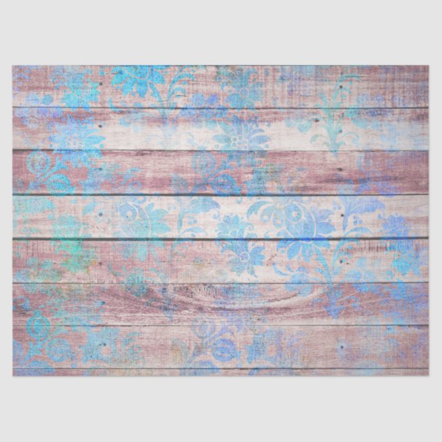 Shabby Chic Wood Series Design 7 Tissue Paper (Front)