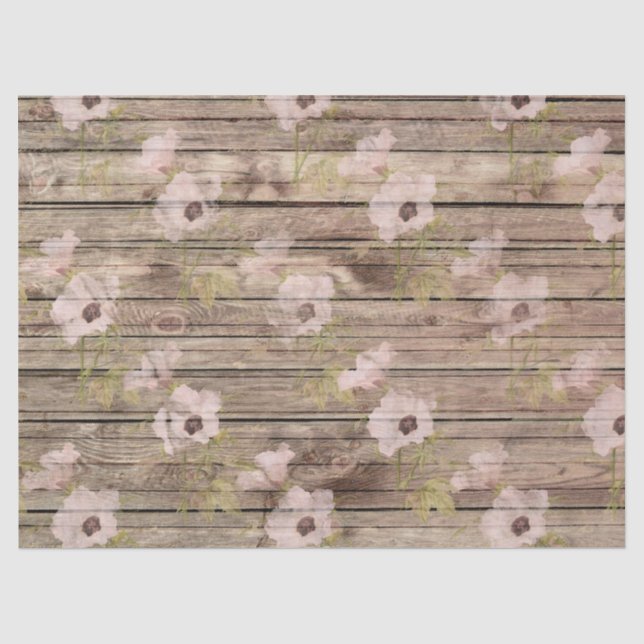 Shabby Chic Wood Series Design 8 Tissue Paper (Front)