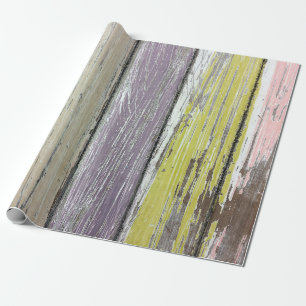Shabby Chic Wood Wrapping Paper