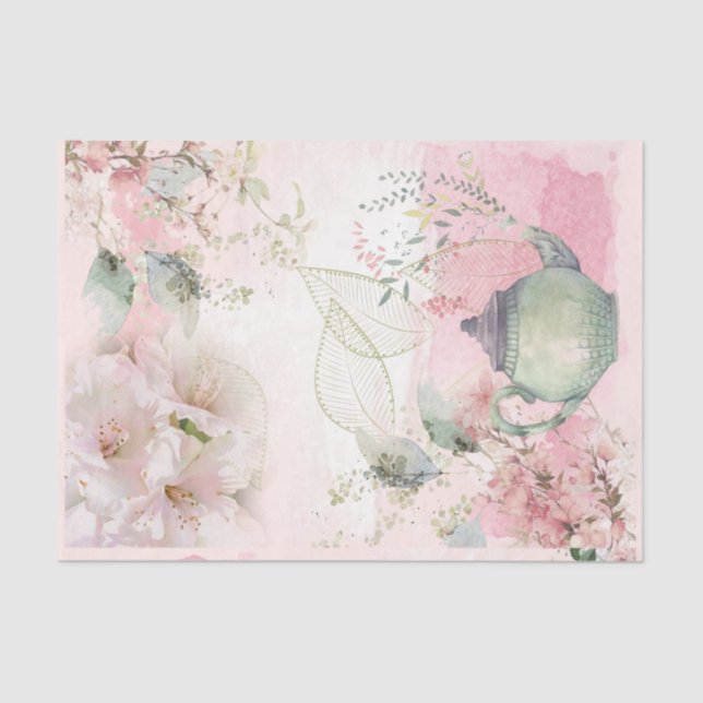 Shabby Chic Writing Series Design 5 Tissue Paper (Front)