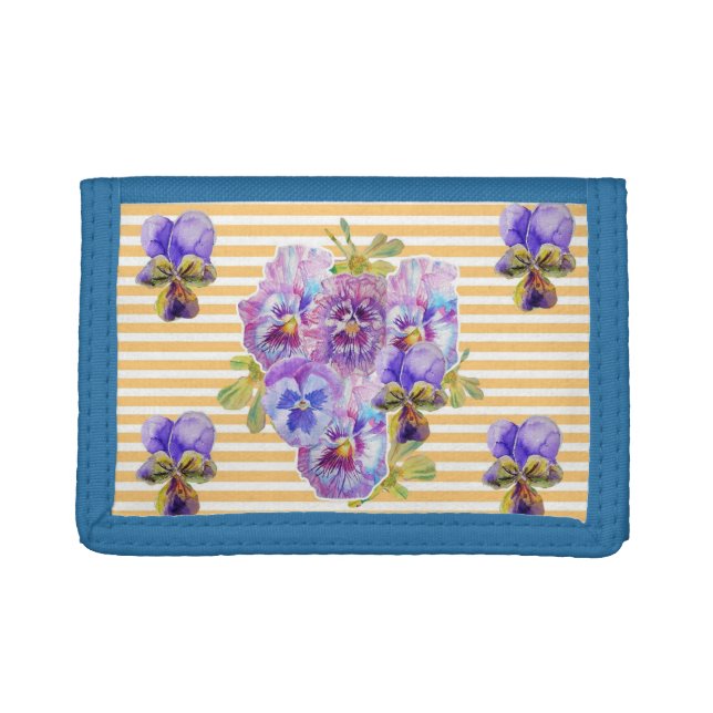 Shabby Chic Yellow Floral Flowers Ladies Wallet (Front)