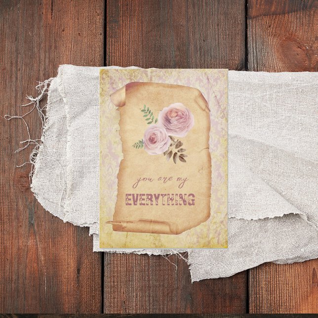 Shabby Chic You Are My Everything Card (Creator Uploaded)
