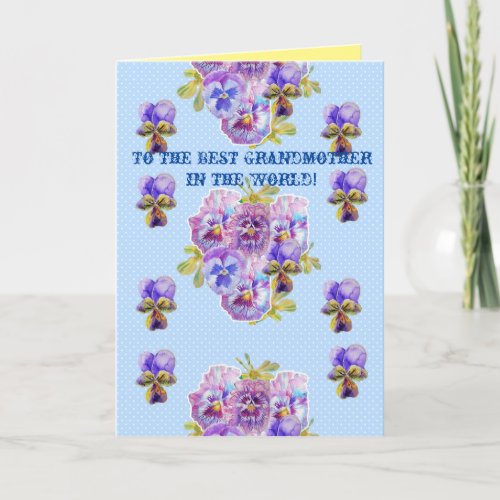 Shabby Chic You Are The Best Grandmother Card