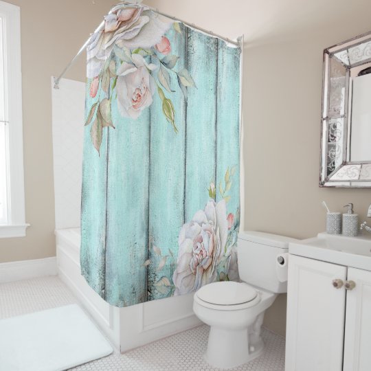 Shabby Country Chic Shower Curtain Zazzle Com