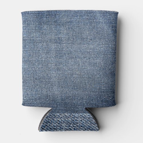 Shabby denim blue jeans texture can cooler