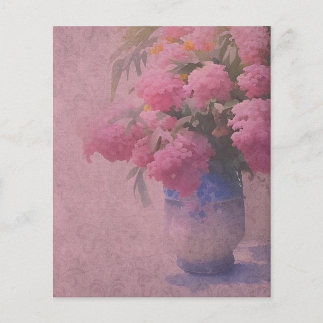 Shabby Floral & Damask Scrapbook Paper (Front)