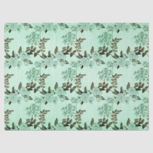 Shabby Floral Mint Series Design 8 Tissue Paper