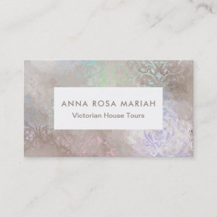*~* Shabby Floral Pastel Vintage Damask Grunge Business Card