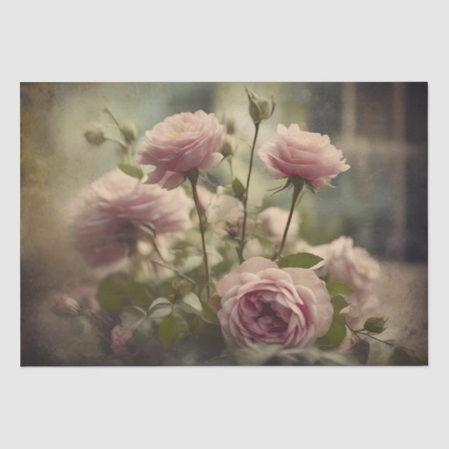 Shabby Floral Tissue Paper (Front)