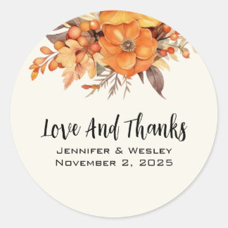 Shabby Pink Rose Classic Round Sticker