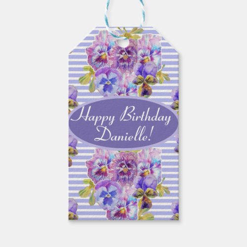 Shabby Pink Rose Floral Tea Party Cake Favour Bag Gift Tags