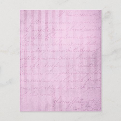 Shabby Pink Striped Scrapbook Paper