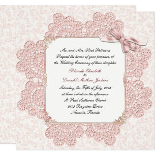 Luxury Wedding Invitation In Victorian Style Vector Image