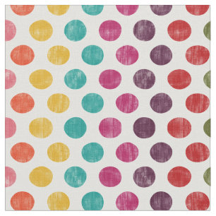 Shabby Polka Dots Mid century modern Fabric