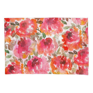 Shabby red roses, seamless pattern. pillow case