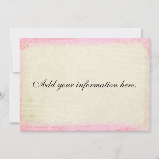 Shabby Rose Collage Art (Back)