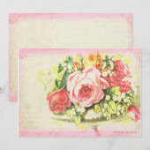 Shabby Rose Collage Art (Front/Back)