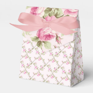 Shabby Rose Garden Cottage Favor Boxes