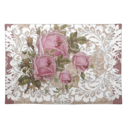 Shabby Rose Place Mat