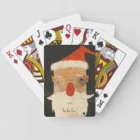 Shabby Santa Playing Cards