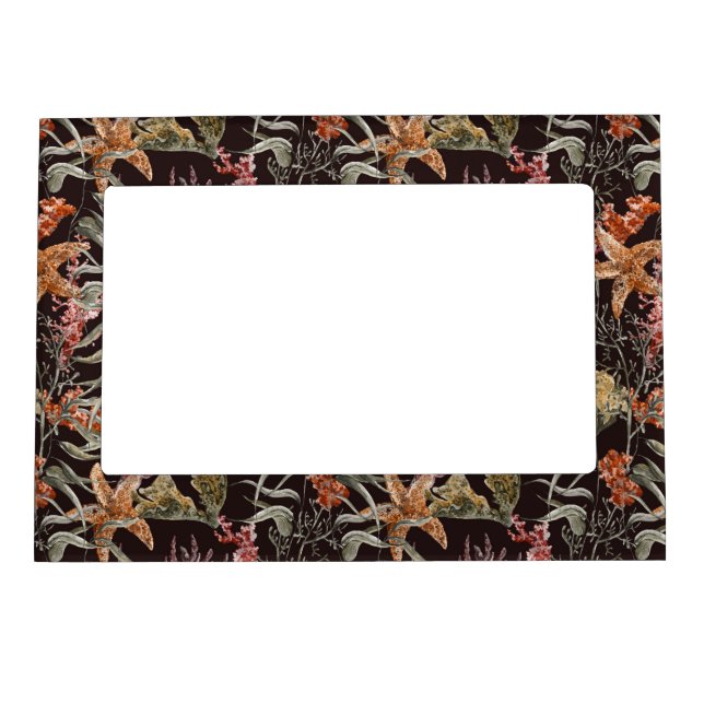 Shabby Sea Life Pattern Magnetic Frame (Front)