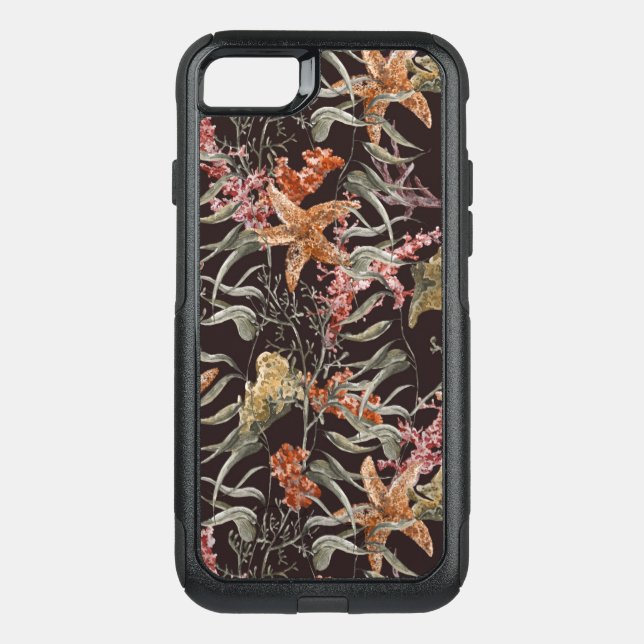 Shabby Sea Life Pattern Otterbox iPhone Case (Back)