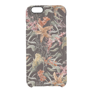 Shabby Sea Life Pattern Clear iPhone 6/6S Case