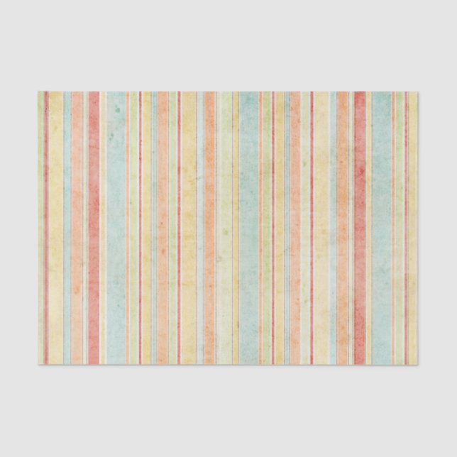 Shabby Stripes Pattern Tissue Paper (Front)