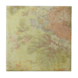 Shabby Vintage Floral Ceramic Tile<br><div class="desc">A digital design</div>