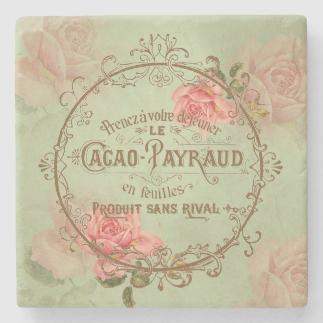 Shabby Vintage Roses3 - Coaster (Front)