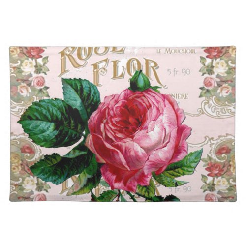 SHABBYCHIC English Rose vintage pink Placemat