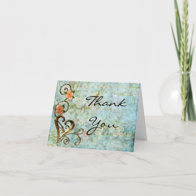 ShabbyChic Vintage Thank You Card (Front)