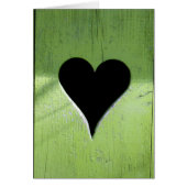 SHABBYCHIC wooden heart green black (Front)