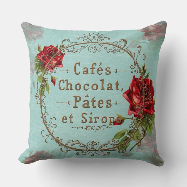 ShabbyVintageRoses - Pillow (Front)