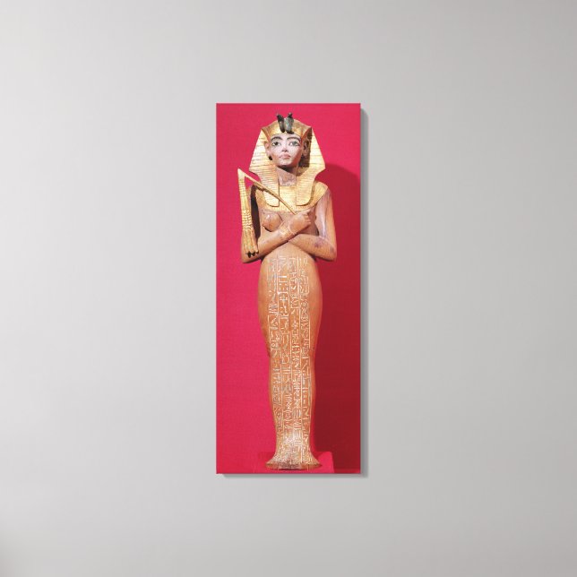 Shabti figure of king from Tomb of Tutankhamun Canvas Print (Front)
