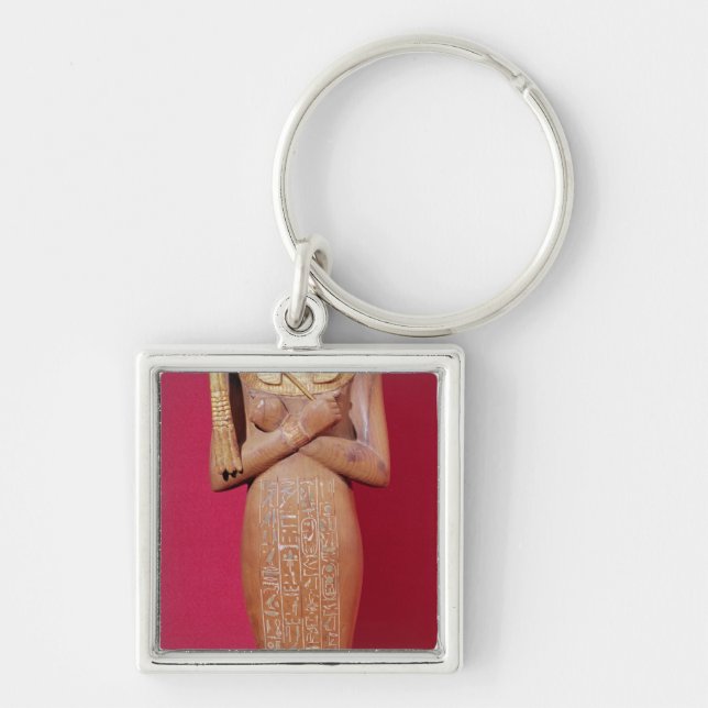 Shabti figure of king from Tomb of Tutankhamun Keychain (Front)