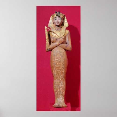 Shabti figure of king from Tomb of Tutankhamun Poster