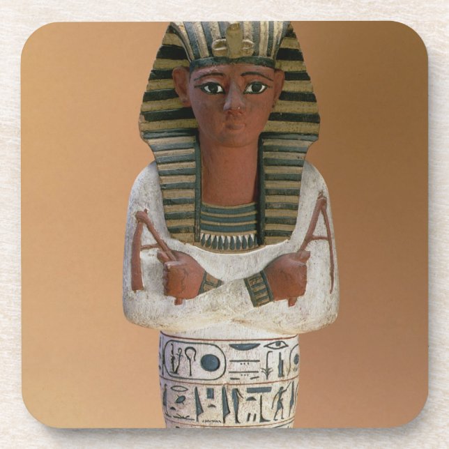 Shabti figure of Ramesses IV, New Kingdom (stuccoe Beverage Coaster (Front)