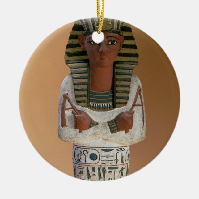Shabti figure of Ramesses IV, New Kingdom (stuccoe Ceramic Ornament (Front)