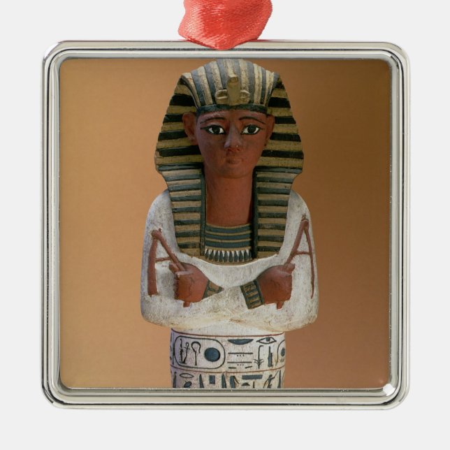 Shabti figure of Ramesses IV, New Kingdom (stuccoe Metal Ornament (Front)