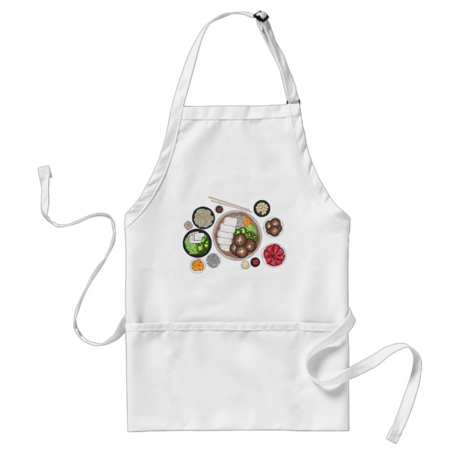 Shabu-Shabu Japan Japanese Food Cuisine Hotpot Adult Apron (Front)